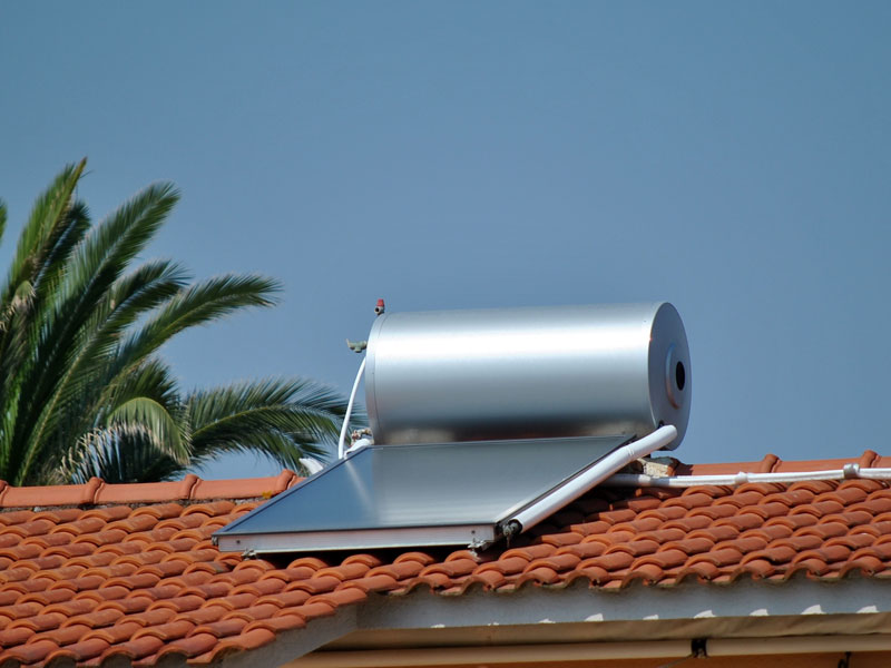 Aquecedores solares de água de aço inoxidável sem pressão, 