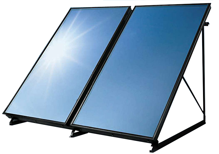 Coletor solar de placa plana, 