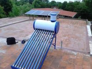 Aquecedor solar de água pressurizada de tubo de calor