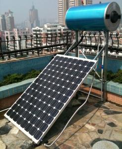 Coletor solar pressurizado com tubo de calor